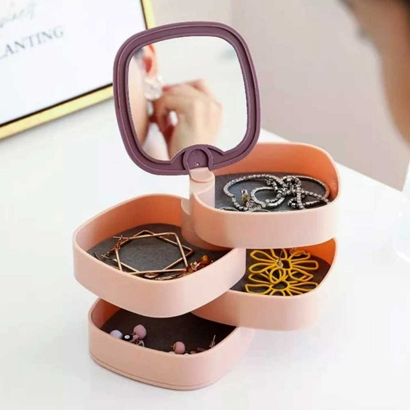 4 Portion Jewellery With Mirror