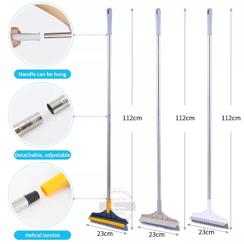 2in1 Floor Scrubber Wiper Brush