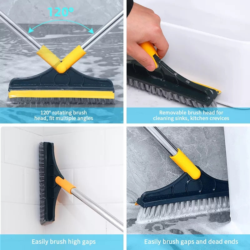 2in1 Floor Scrubber Wiper Brush