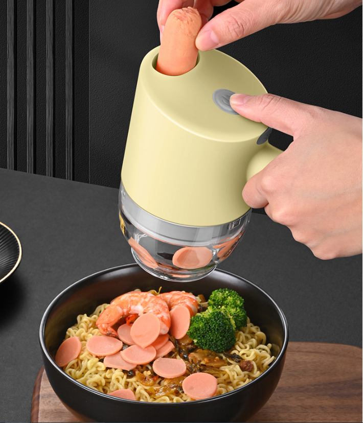 Food Processor Electric Garlic Grinder Multifunctional Vegetable Cutter Set USB Wireless Garlic masher