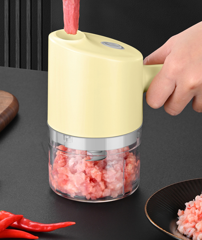 Food Processor Electric Garlic Grinder Multifunctional Vegetable Cutter Set USB Wireless Garlic masher