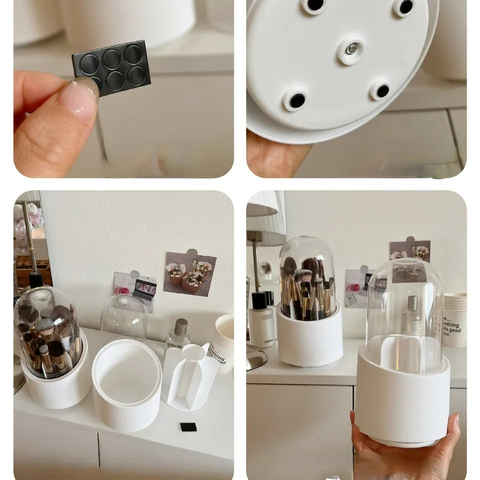 360 Degree Rotating Makeup Brush Holder