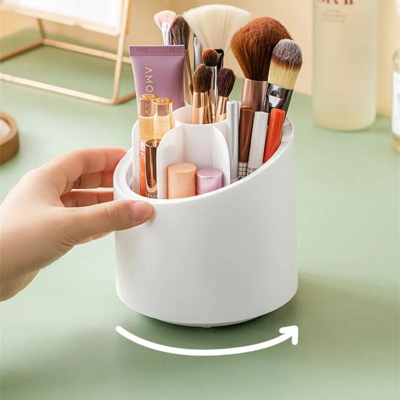 360 Degree Rotating Makeup Brush Holder