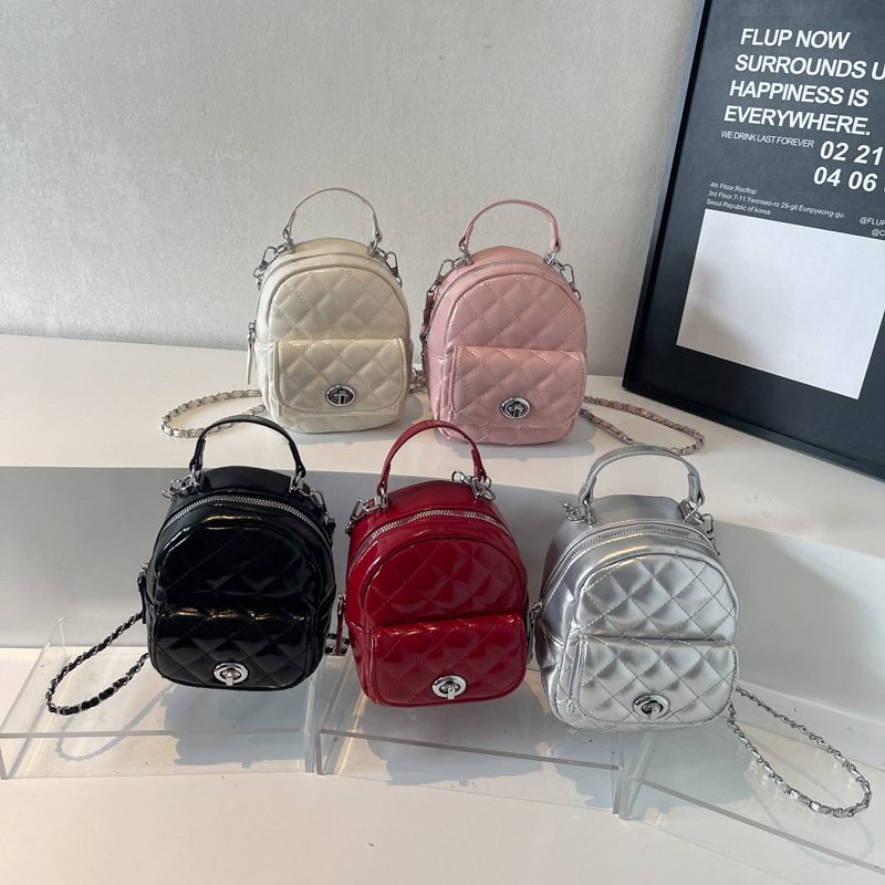 Femme Décontracté Chain-Strap Travel Sac À Dos