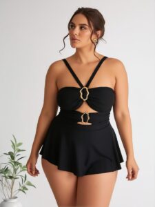 Maillot Une Pièce Éclipse — Silhouette Sculpturale