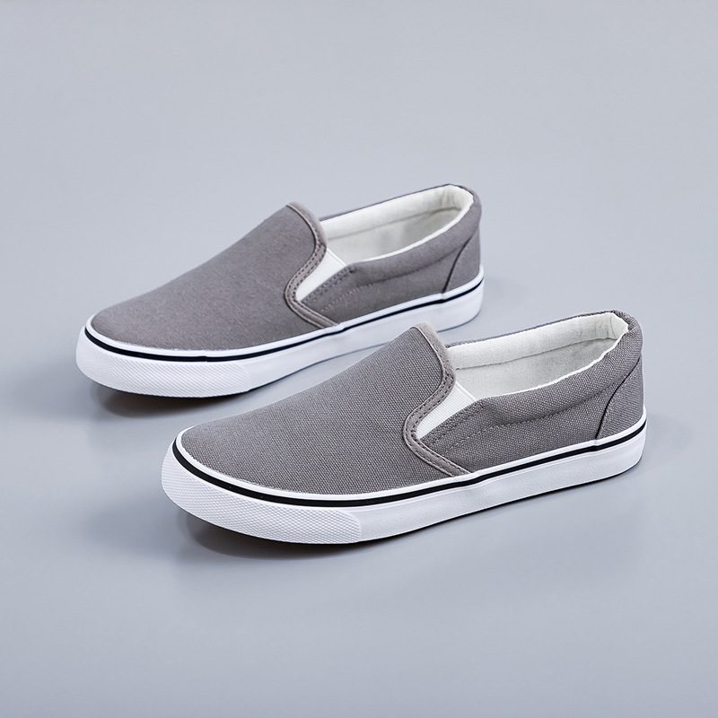 Chaussures en Toile Grises à Enfiler – Tendance et Mixtes