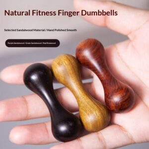 Fingertip Dumbbell Wooden Hand Toy Promotes Finger Dexterity And Joint Relaxation