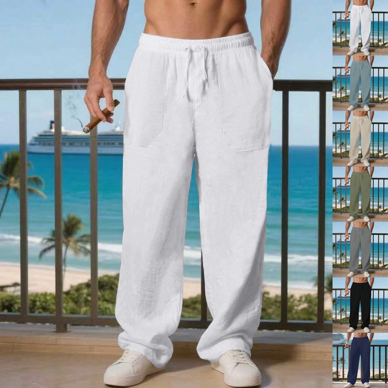 Plus-Size Coupe Ample Décontracté Homme Athletic Pantalon
