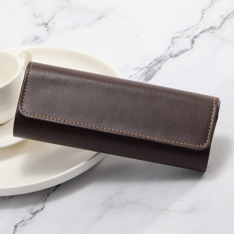 Pvc Leather And Iron Flat Glasses Storage Case