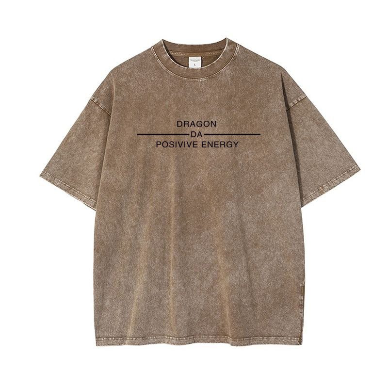 High-End Vintage Snow-Washed Homme Top
