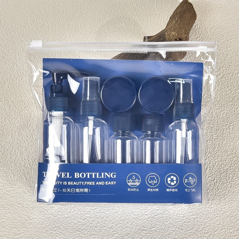 Travel-Sized Cosmetic Travel-Size Bottle Portable Toiletry Sac Set