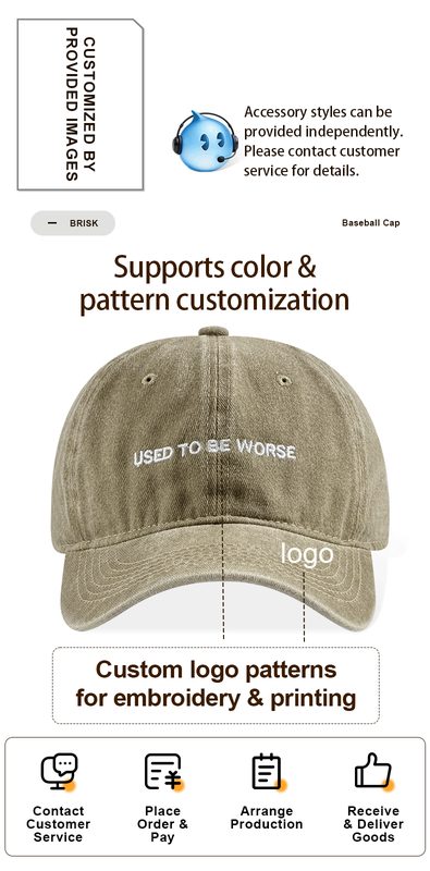 Funny Slogan Used To Be Worse Vintage Washed Casquette Unisexe Décontracté Travel Streetwear Baseball Casquette