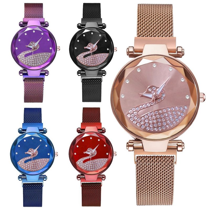 Starry Sky Femme Montre Lazy Little Swan Ladies Timepiece
