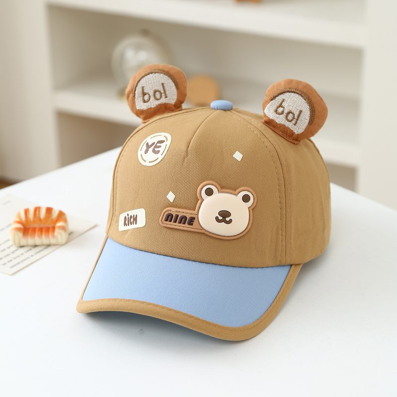 Summer Cartoon Ye Little Bear 3-6 Years Old Garçon And Fille Chapeau For Outdoor Travel, Street Sun Protection Casquette, Baseball Casquette