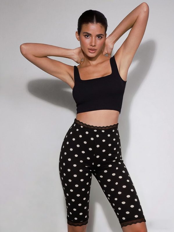 Femme Décontracté Sporty Fitness Bootcut Pantalon With Hip-Lifting Design, Imprimé Lace