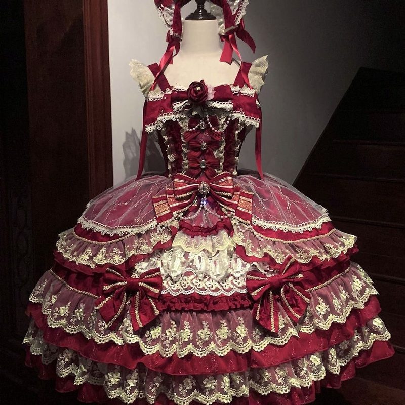 Robe Lolita Originale à Bretelles pour Femme