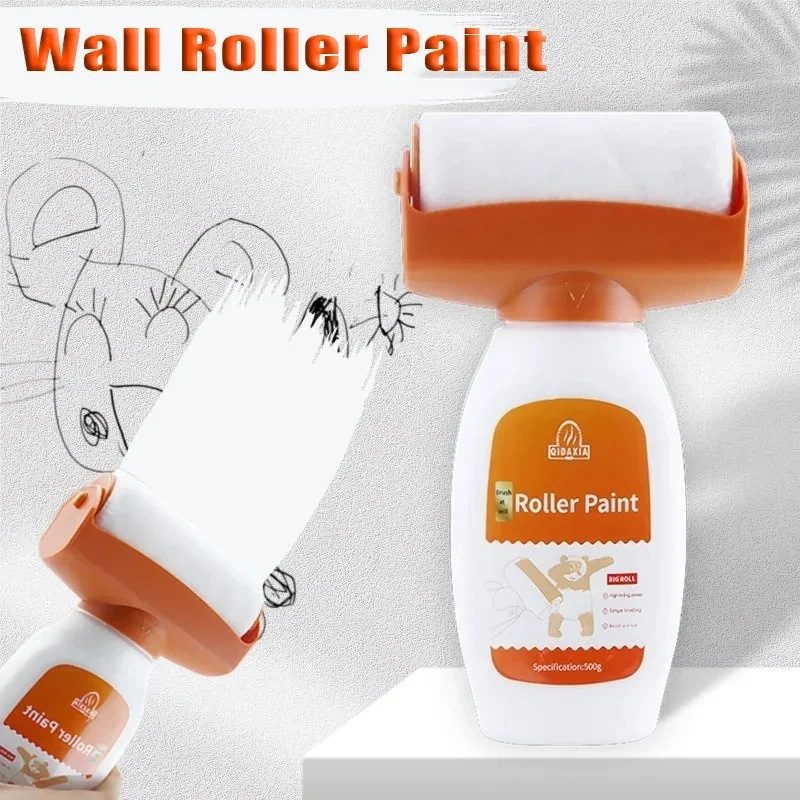 Peinture de Retouche Murale Orange – À Base d'Eau, Faible Odeur, Application Facile au Rouleau