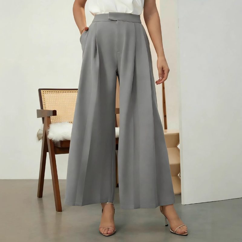 Wide-Leg Commuter Pantalon