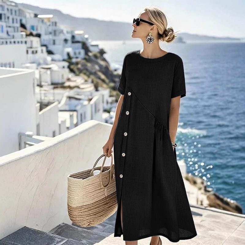 Femme Décontracté Mid-Length One-Piece Robe
