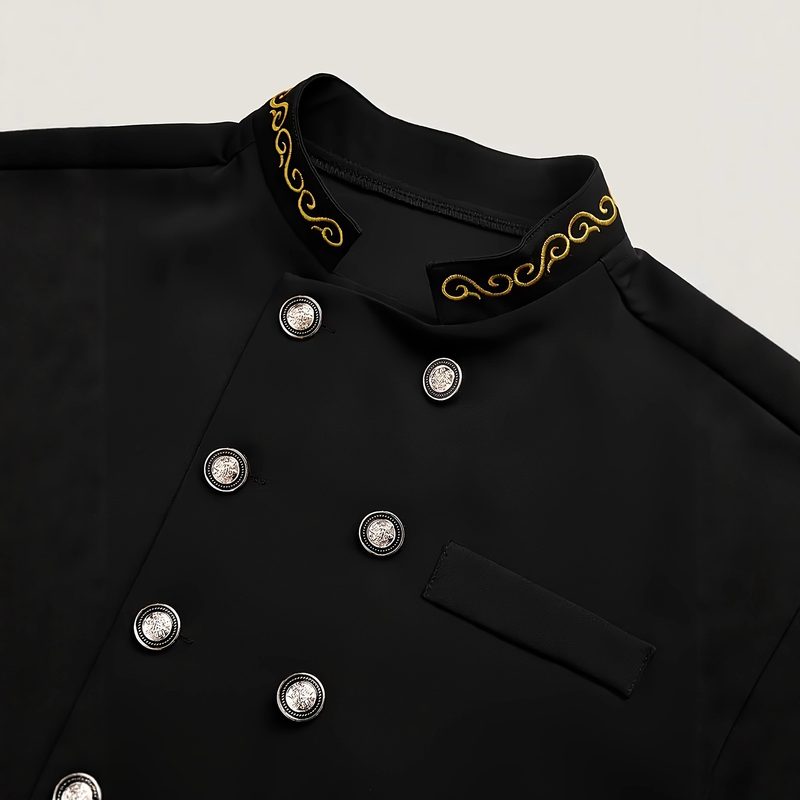 Homme Two-Piece Wedding Suit Décontracté Embroidered Blazer And Pantalon