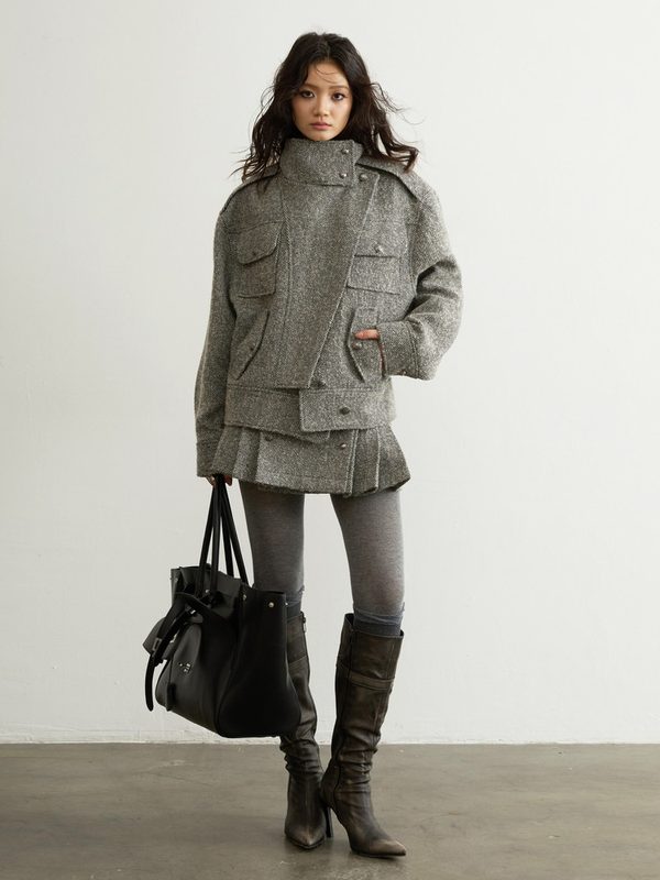 Femme Veste Laine Sur-mesure