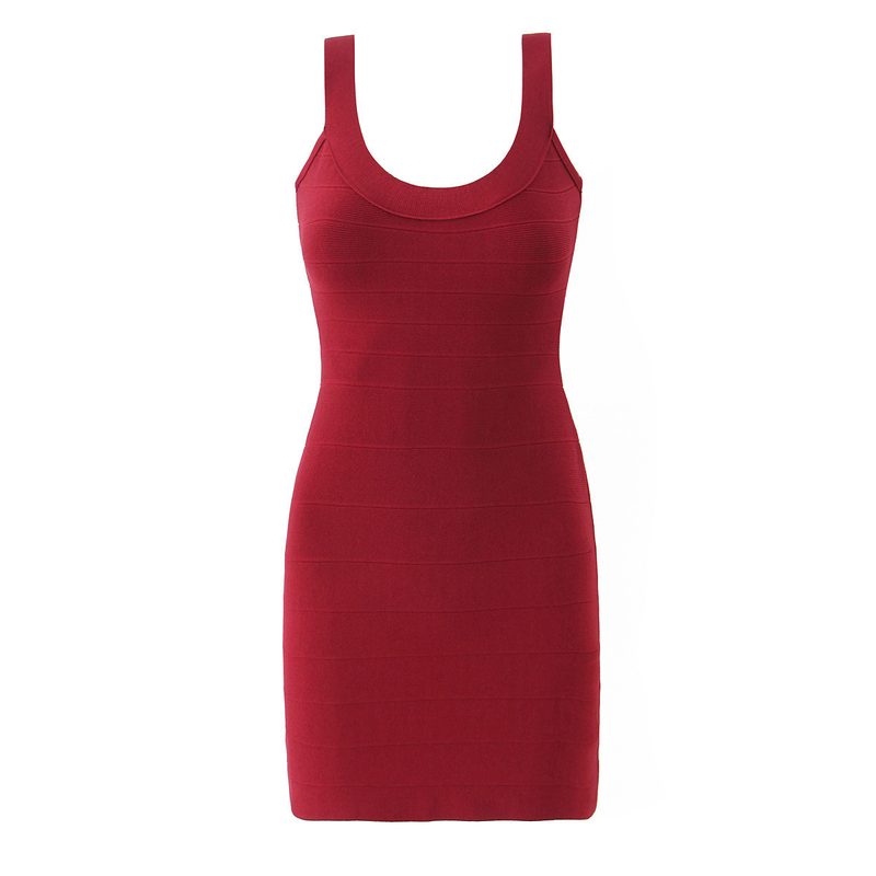 Backless Bodycon Knitted Robe Ajusté Fit Sleeveless Mini Street Chic