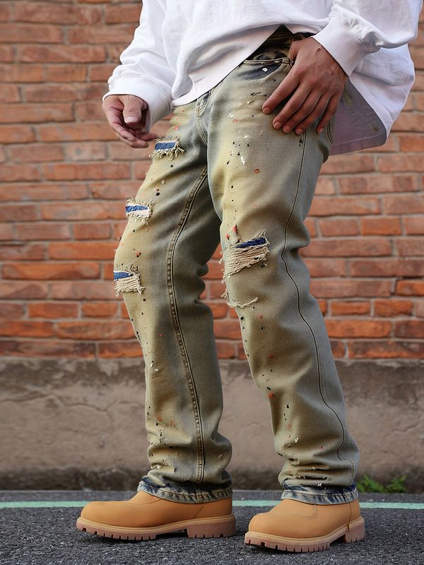 Shanxi Stretchy Ajusté Straight Pantalon