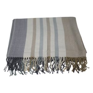 20 Wool Scarf Shawl Winter Warm Neck Scarf Shawl Fashion Stripe Women Gift AU