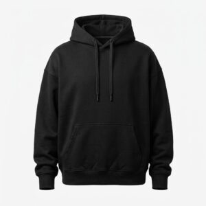Hoodie Oversize Premium — Noir Obsidian