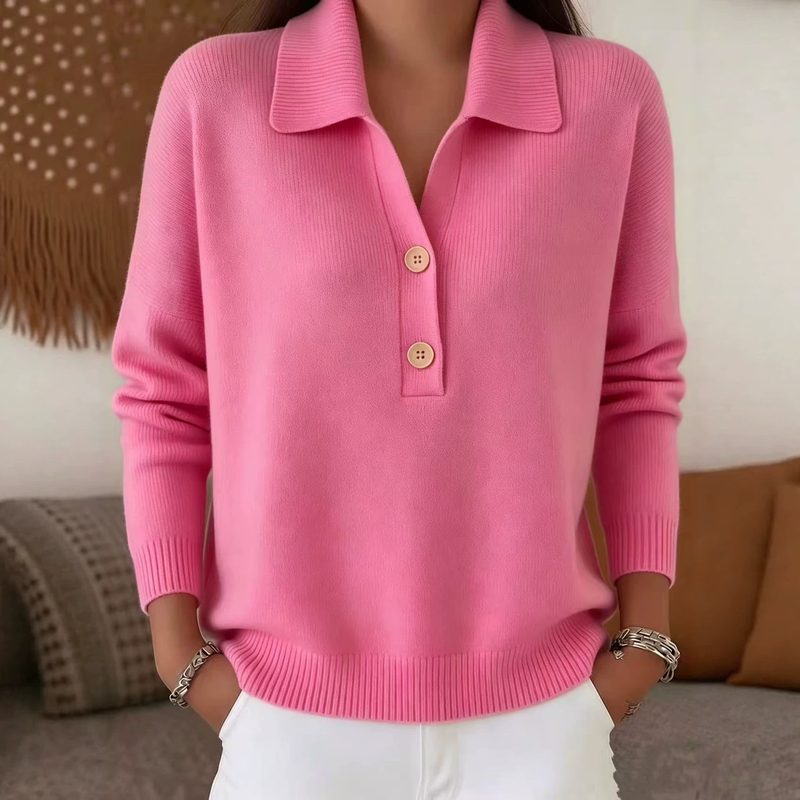 Pull en Maille Femme à Col Montant Zippé