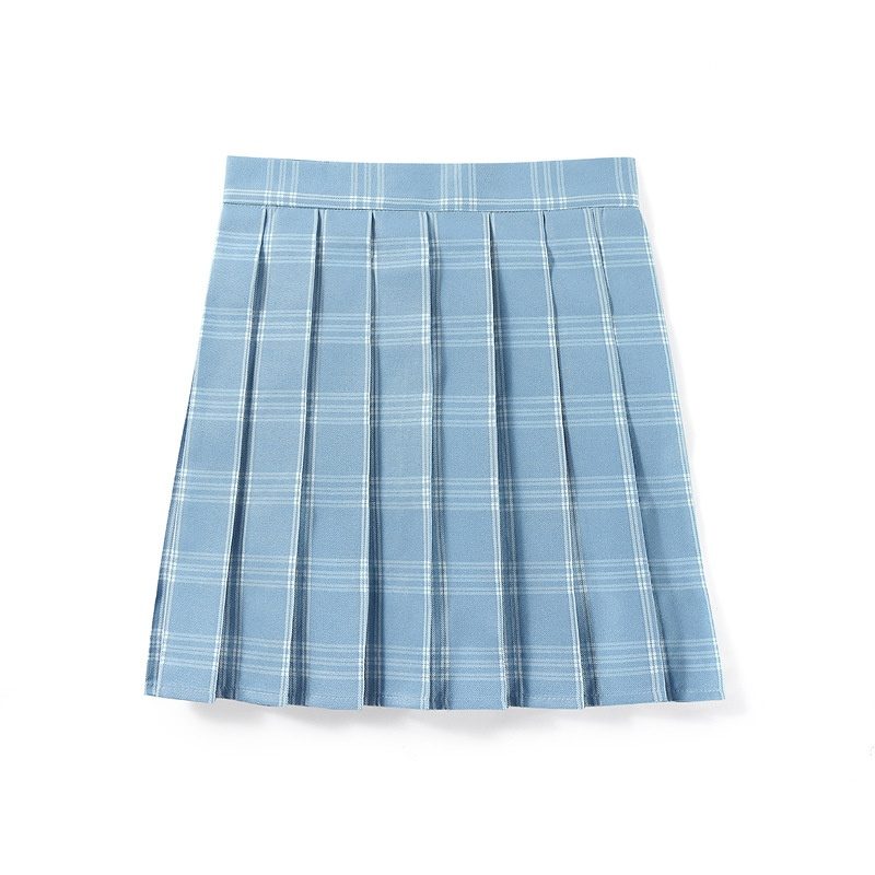 Mini-jupe plissée à carreaux taille haute