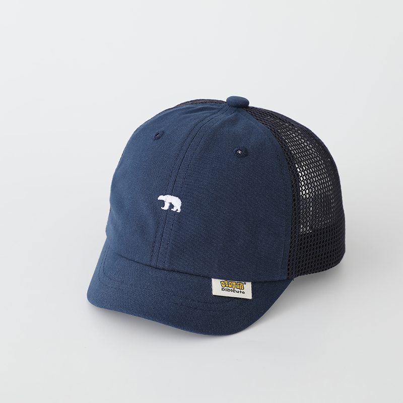 Nouvelle Casquette de Baseball Enfant en Maille Respirante avec Broderie Ours – Adorable Style Frais & Protection Solaire pour Bébé