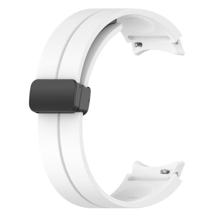 Bracelet de Montre en Silicone Pliable à Fermoir Magnétique Noir