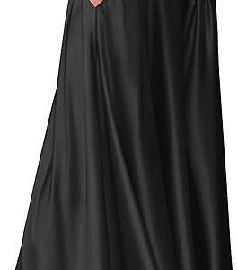Nouvelle Robe Élégante Unie à Poches pour Femme
