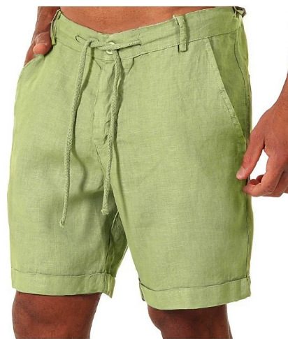 Shorts de Sport et Loisirs pour Homme – Running & Fitness, Couleur Unie avec Cordon de Serrage