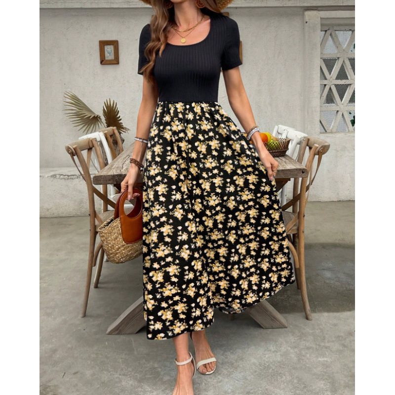 Robe d'Été Imprimée Nouveauté, Tendance Euro-Américaine