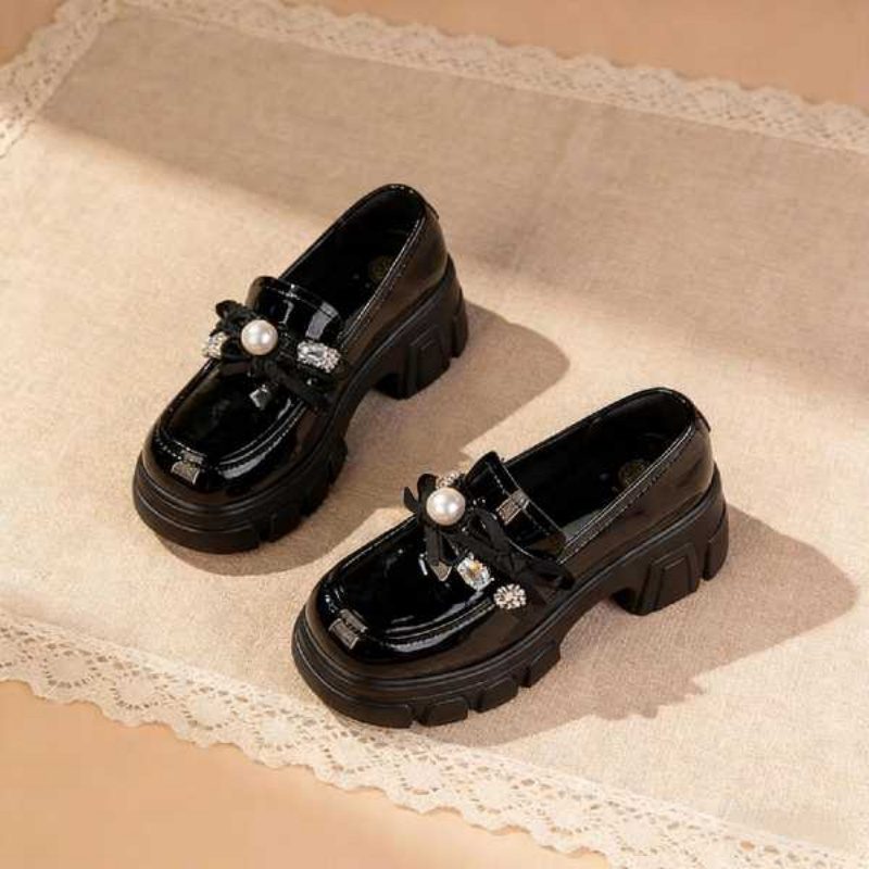 Nouveaux Mocassins à Plateforme pour Femme - Talon Épais & Confort Quotidien, Style Collège Britannique Vintage JK, Chaussures en Cuir Polyvalentes