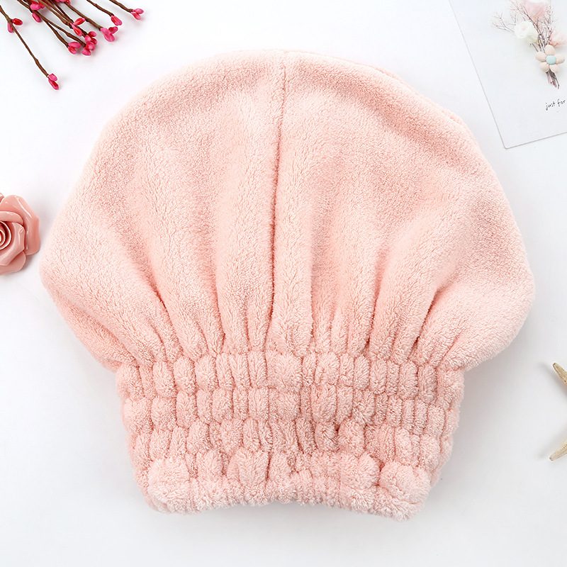 Turban Sèche-Cheveux en Polaire Corail Ultra-Douce pour Femme