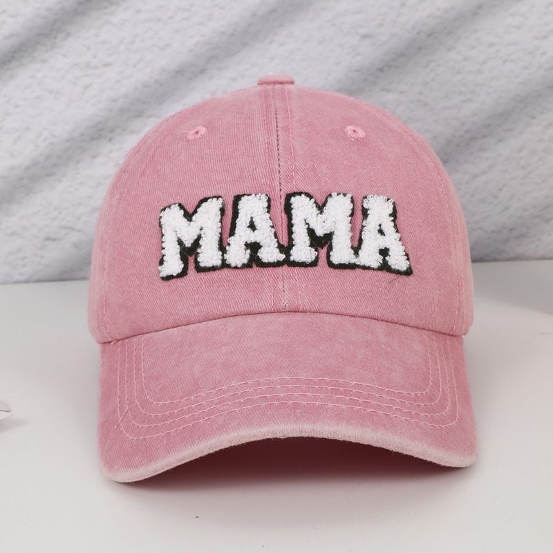 Casquette de Baseball Vintage Déstructurée avec Broderie 3D Lettre Monochrome, Réglable et Lavable, Parfaite pour le Shopping et le Sport en Extérieur