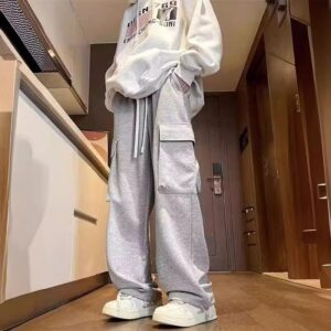 Pantalon ample à coupe droite