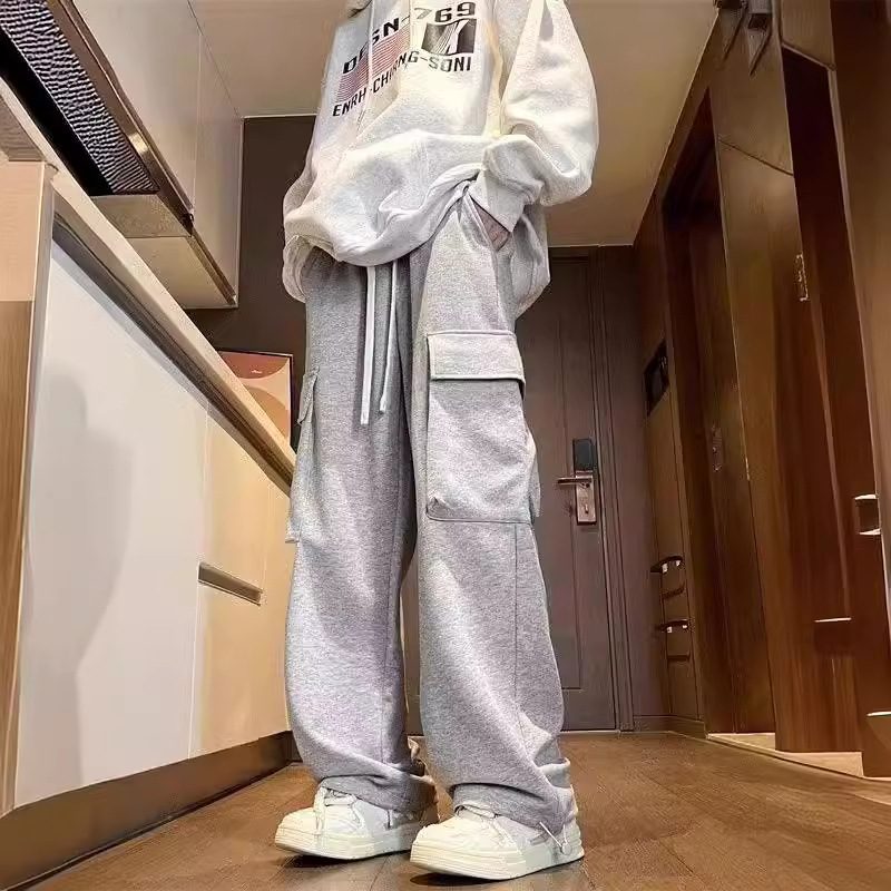 Pantalon ample à coupe droite