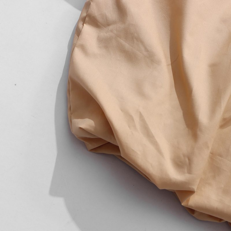 Off Shoulder Drawstring Puff Sleeve Cropped Blouse