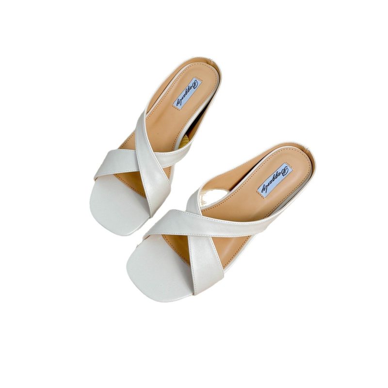 Spring Summer Outerwear Chaussures French-Style Open-Toe Wedge Sandals