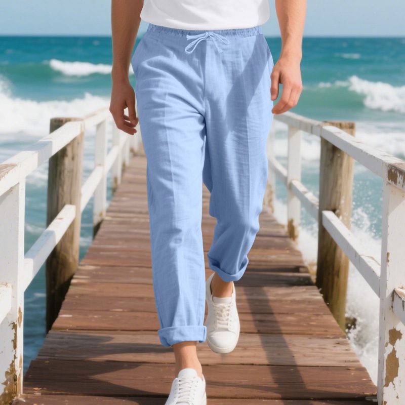 Homme Décontracté Coupe Ample Trousers