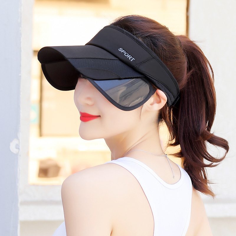 Summer Outdoor Sports Sun-Protection Flat-Brim Chapeau, Femme Décontracté Style