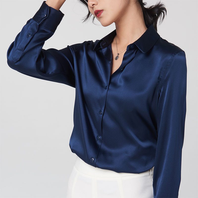 Chemisier Urbain Color-block, Coupe Slim et Encolure Carrée – Touche Professionnelle
