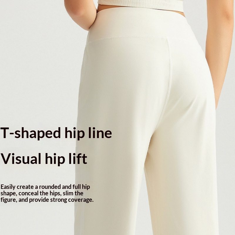Pantalon de Yoga Sculptant à Coupe Droite