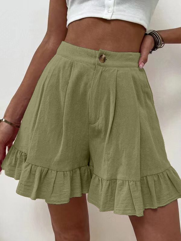 Short Fluide Taille Haute pour Femme