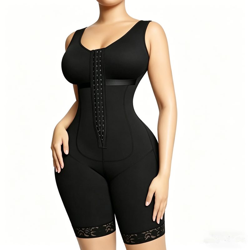 Gaine Sculptante Intégrale Colombienne pour Femme – Effet Ventre Plat, Remonte-fesses, Soutien Post-opératoire et Entrejambe Zippé