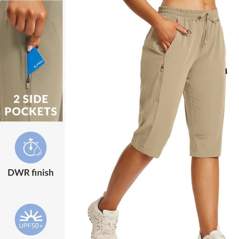 Short de Sport Raccourci Multi-Poches, Ultra-Léger et à Séchage Rapide